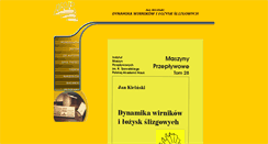 Desktop Screenshot of dynamika-wirnikow.imp.gda.pl